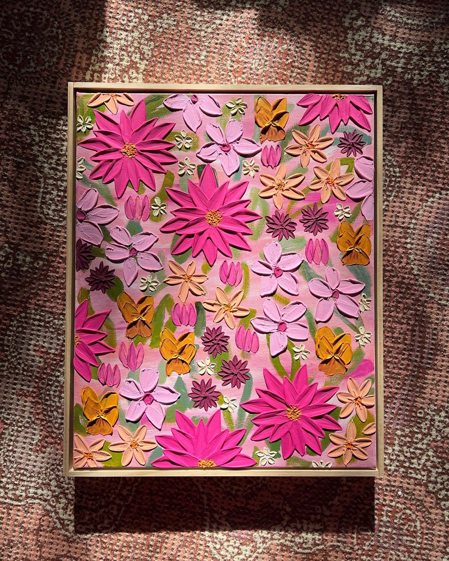 Walking in flowers (50cm x 40cm)