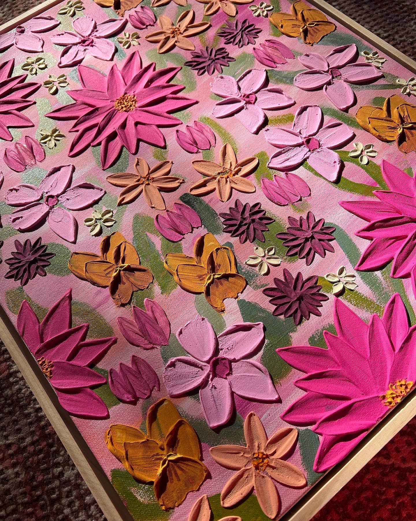 Walking in flowers (50cm x 40cm)